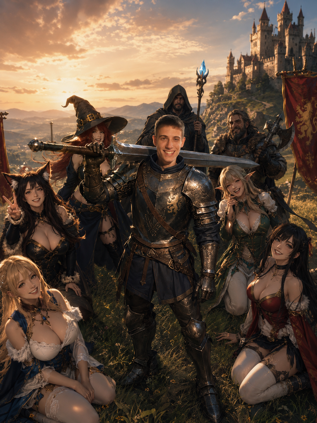 A fantasy adventure portrait
