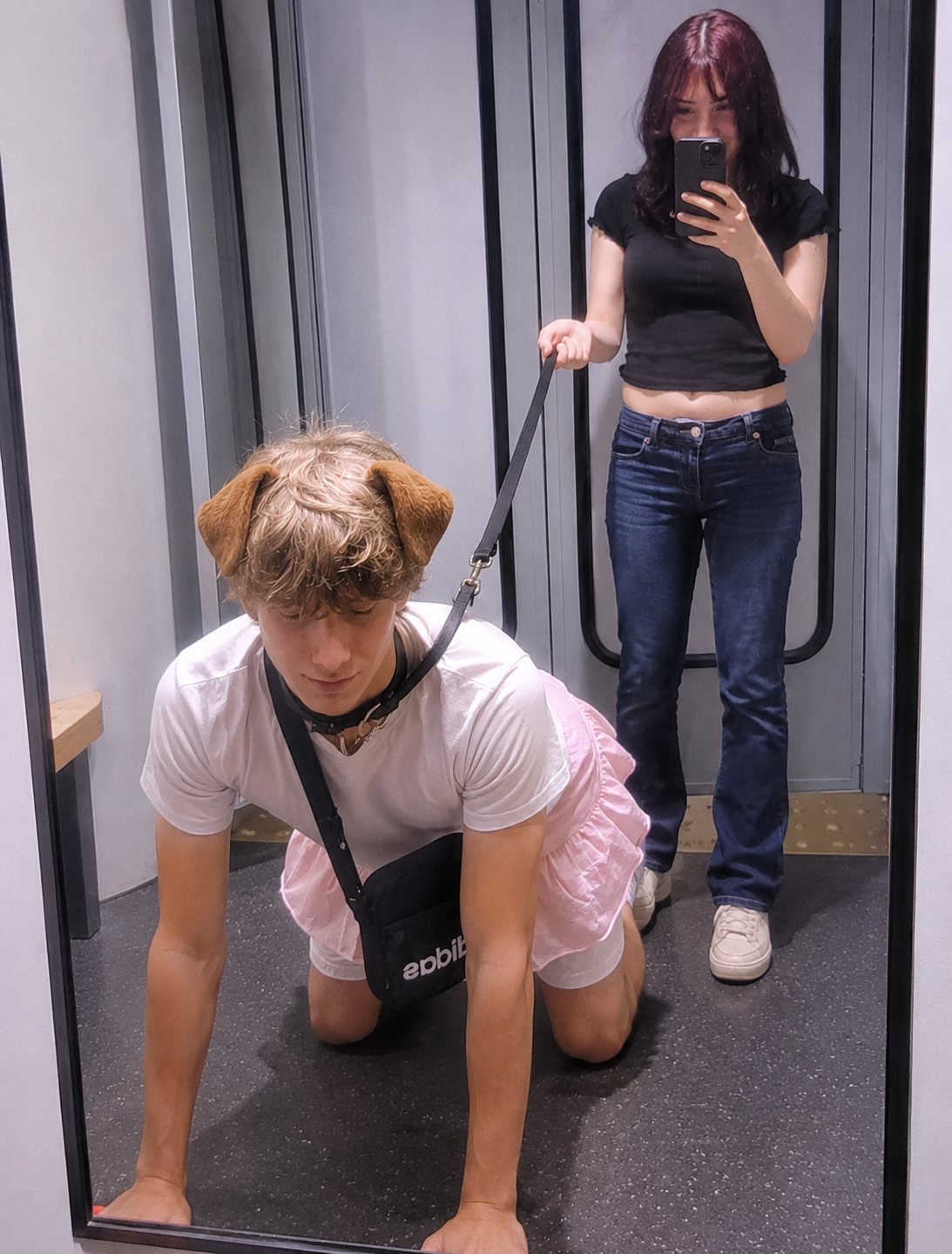 A playful mirror photo